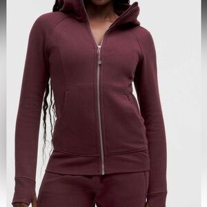 BNWT Lululemon Full Zip Scuba Hoodie * Garnet size 4